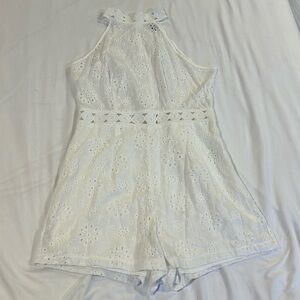 BNWOT SHEIN white eyelet romper
